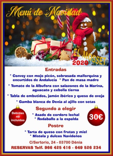 Menú de Navidad en Dénia – El Mosset