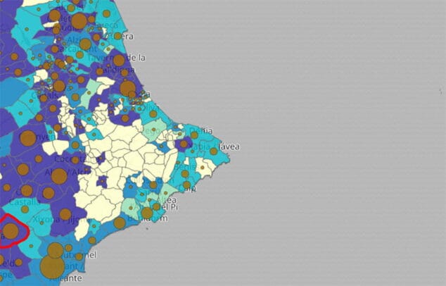 Imagen: Nuevos positivos en coronavirus por municipio en la actualización del 1 de diciembre