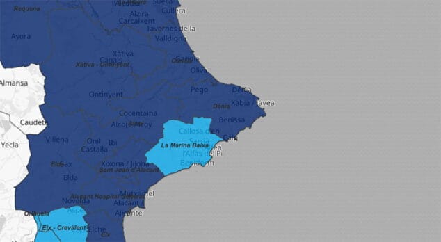Imagen: Situación del coronavirus por departamentos