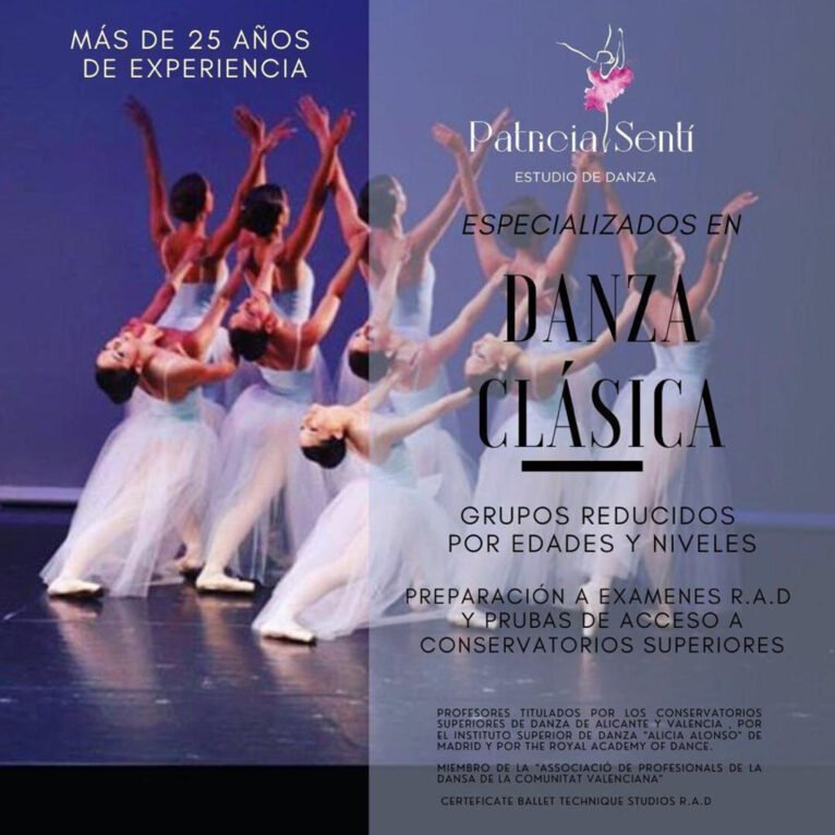 Bailar danza clásica en Dénia - Estudio de Danza Patricia Sentí