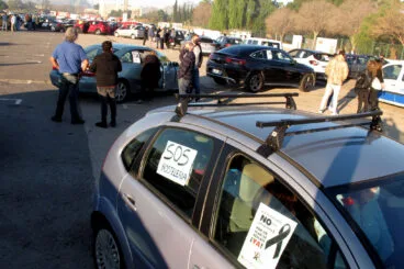 Manifestación de coches en Dénia de la hostelería 01