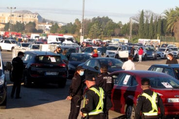 Manifestación de coches en Dénia de la hostelería 03