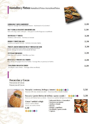 Montaditos, focaccias, cocas y pinchos para llevar y a domicilio en Dénia – Bodega del Puerto