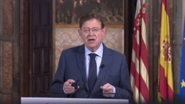 ximo puig durante la declaracion institucional