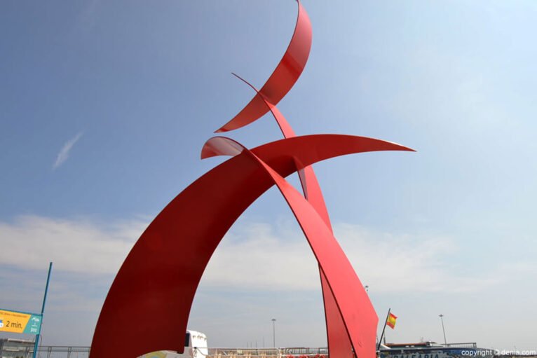 Portal del Vent, Skulptur im Hafen von Dénia