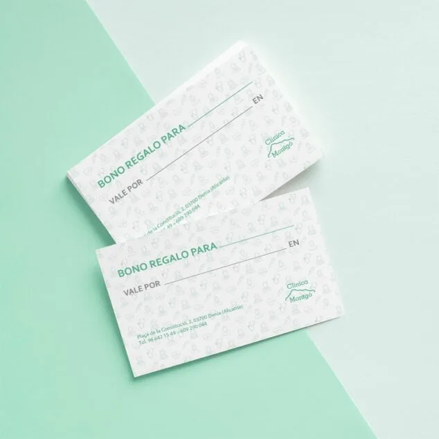 Imagen: Bonos regalo de Clínica Médica Montgó