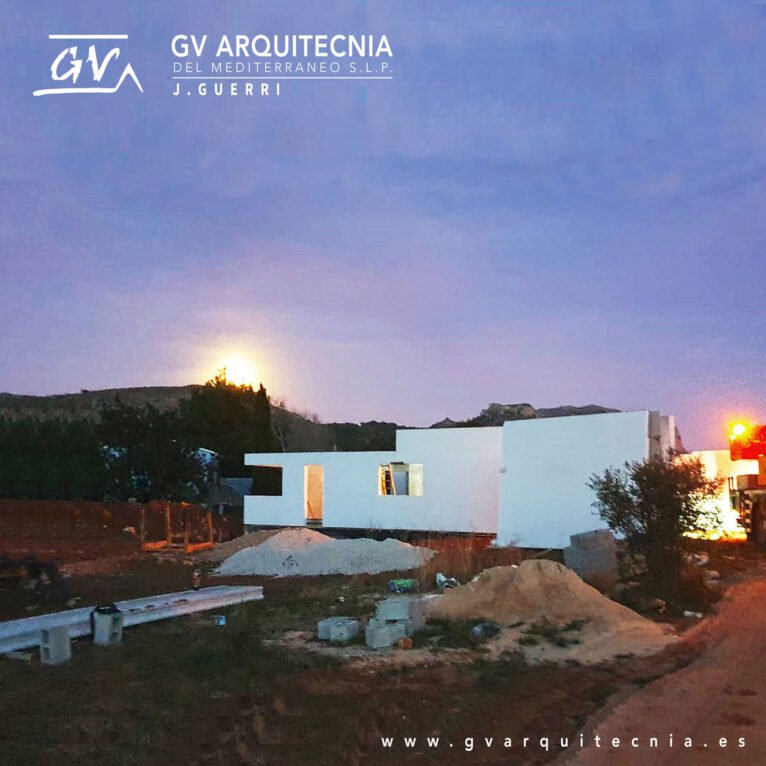 Construcción de una vivienda prefabricada en Pedreguer - GV Arquitecnia
