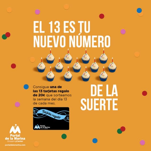 Imagen: El 13 de la suerte en Portal de la Marina