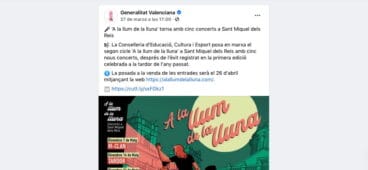 anuncio del cliclo de conciertos de la generalitat