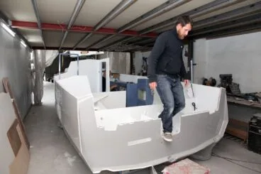 Axel en su lugar de trabajo