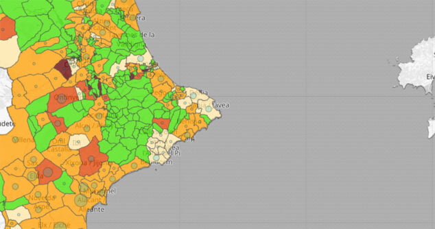 Imagen: Datos del 5 de marzo por municipios