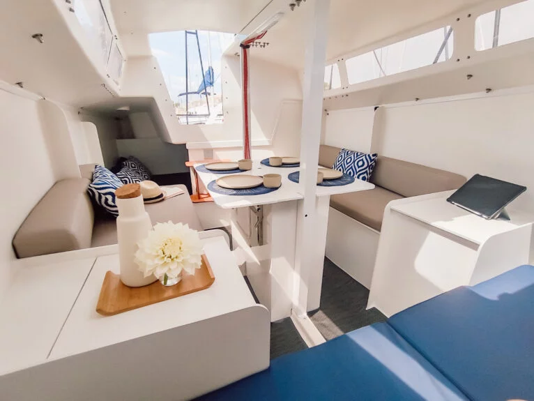 Interior of one of the boats already finished