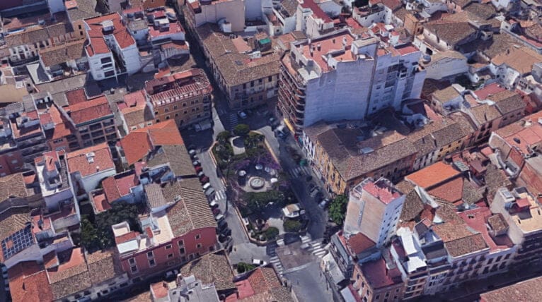 La Glorieta del País Valencià vista desde arriba