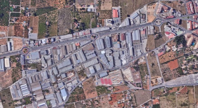 Imagen: Vista aérea del polígono industrial