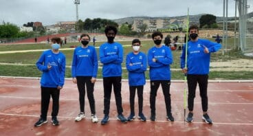 Atletas del Club Baleària Dianium en Elda