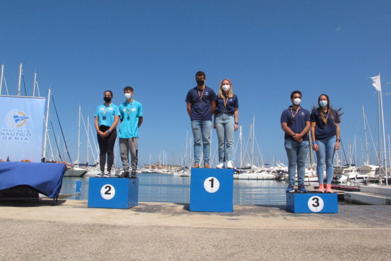 Podium of the Spanish Sea Kayak Cup in Dénia