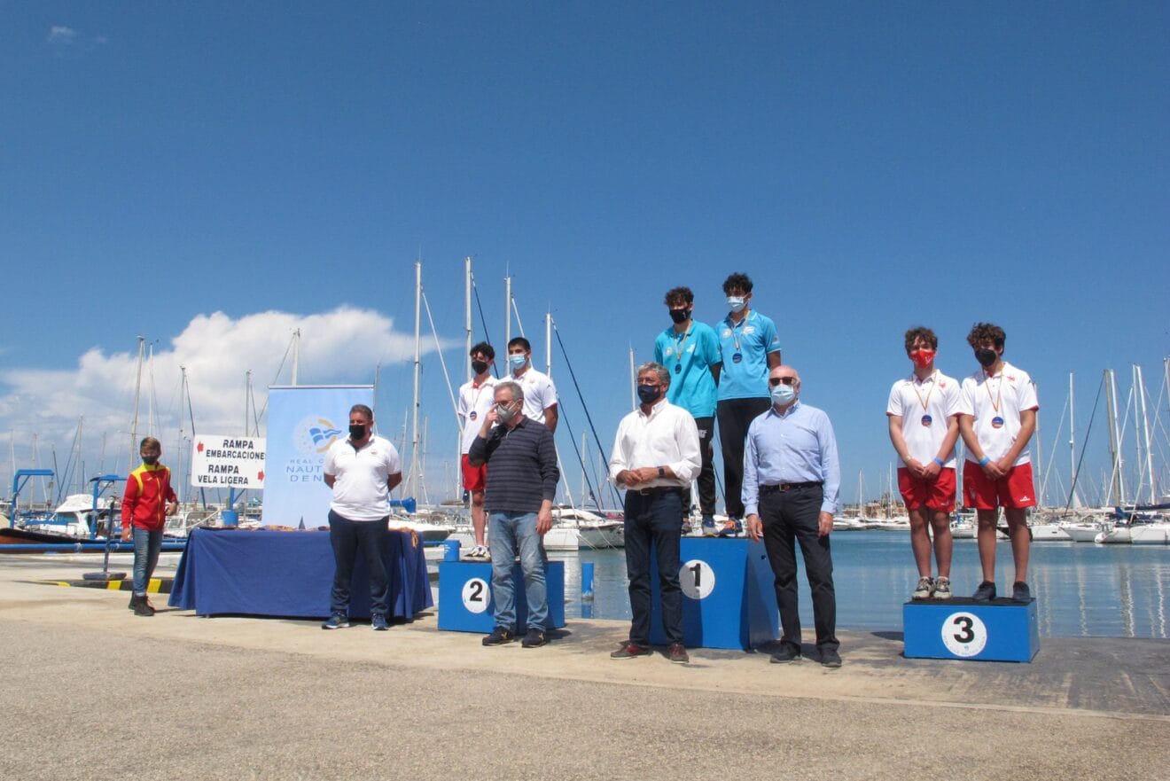 Podio del Copa de España de Kayak de Mar en Dénia