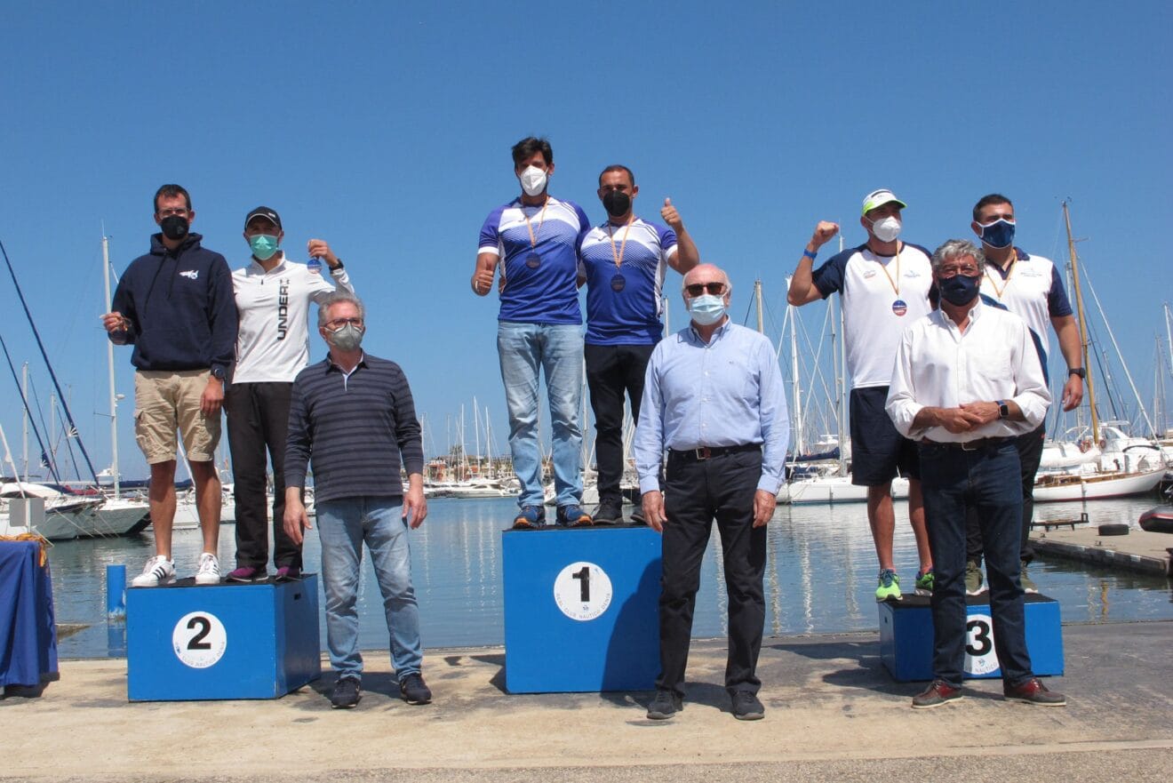 Podio del Copa de España de Kayak de Mar en Dénia