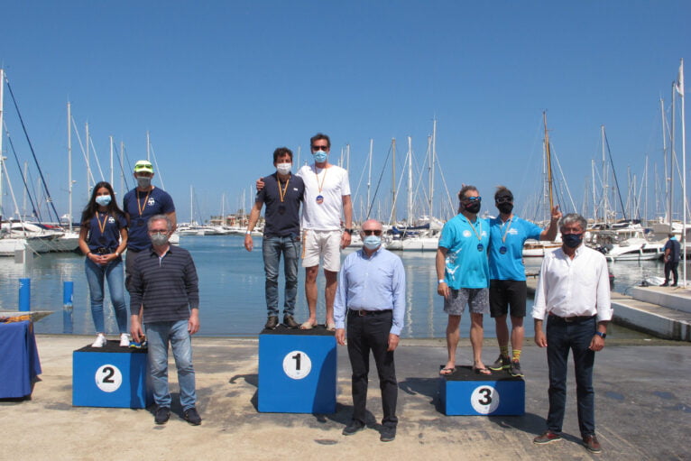 Podio del Copa de España de Kayak de Mar en Dénia+