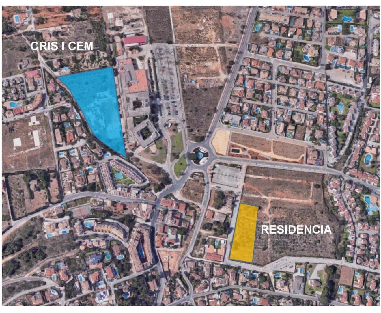 Plano donde se ubicarán los centros