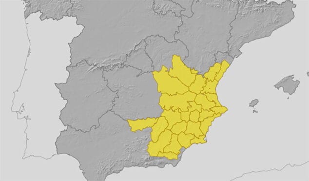 Imagen: Predicción de la AEMET para el jueves 22 de abril