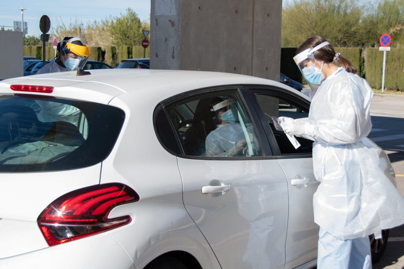 Pruebas PCR en el Hospital de Dénia
