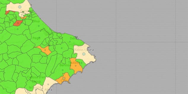 Imagen: Situación del coronavirus por municipios en el 30 de abril de 2021