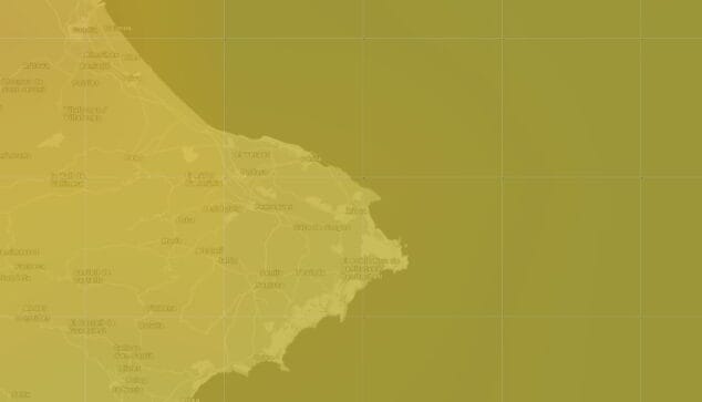 Imagen: Temperatura en la Marina Alta durante el puente