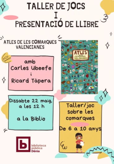 Cartel presentación del libro Atles de les comarques valencianes