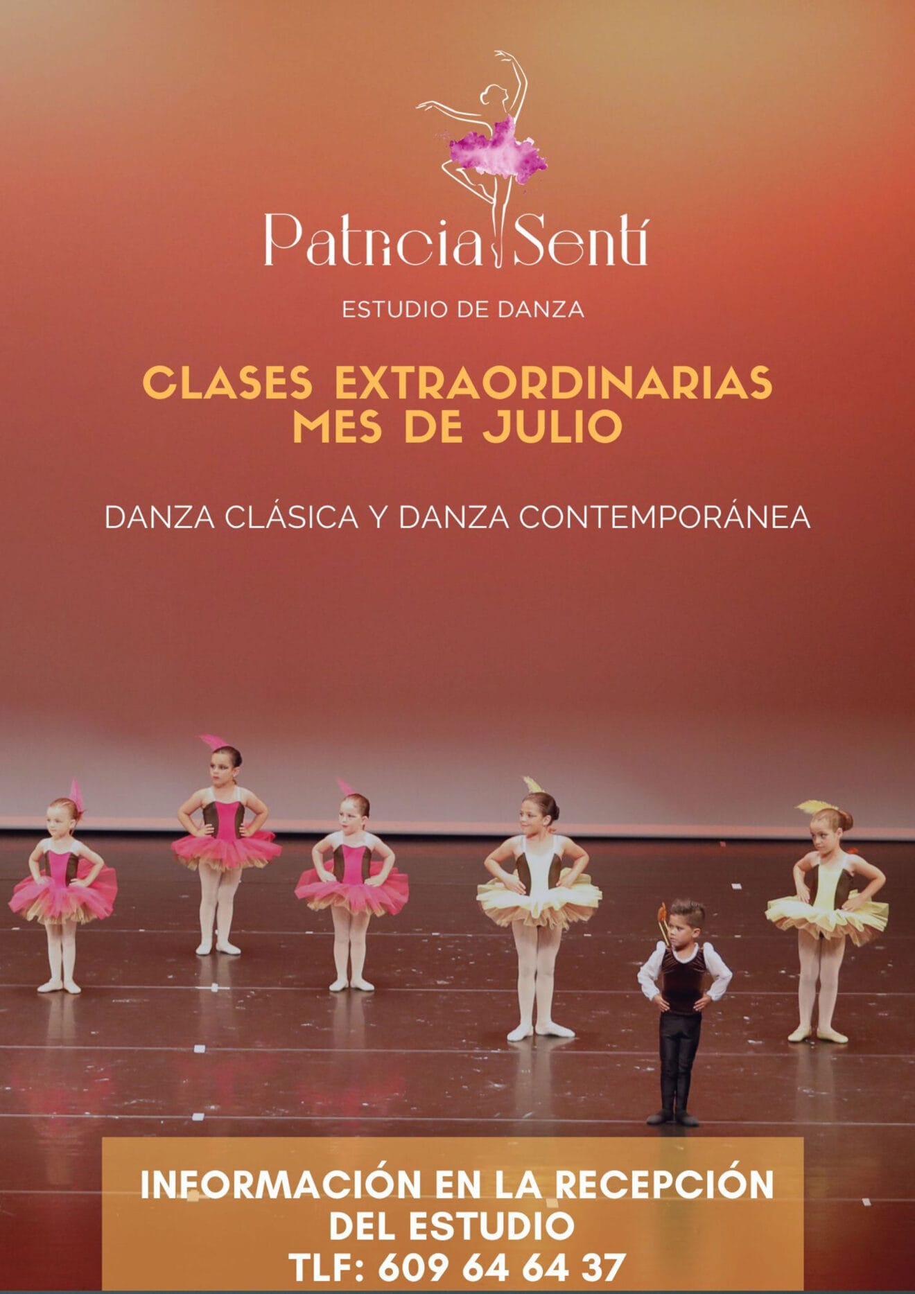 Clases en julio en Estudio de Danza Patricia Sentí
