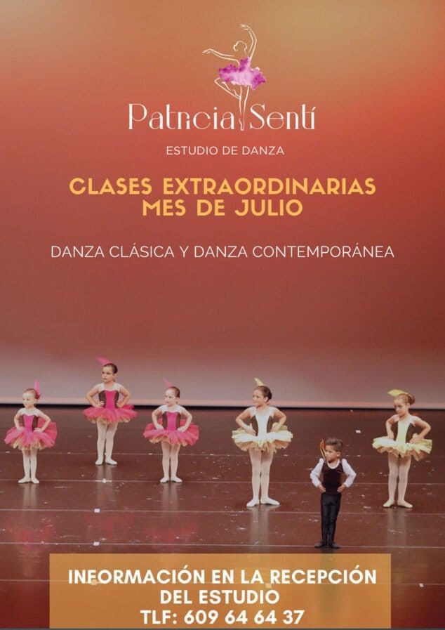 Imagen: Clases en julio en Estudio de Danza Patricia Sentí