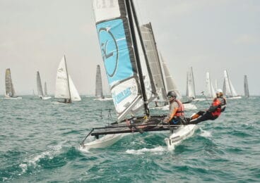 competicion de catamaran