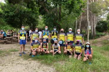 equipo del denia corre en el granadella trail