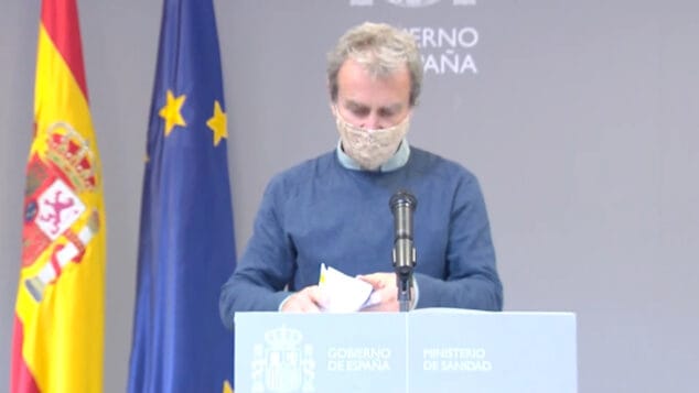 ¿Se acerca el final de la mascarilla obligatoria? 1 Imagen: Fernando Simón durante una rueda de prensa