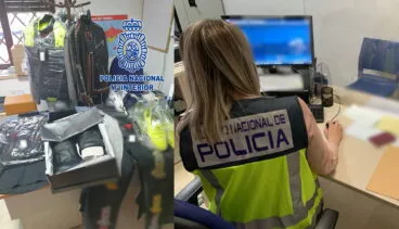 fotografia de los objetos requisados durante la operacion