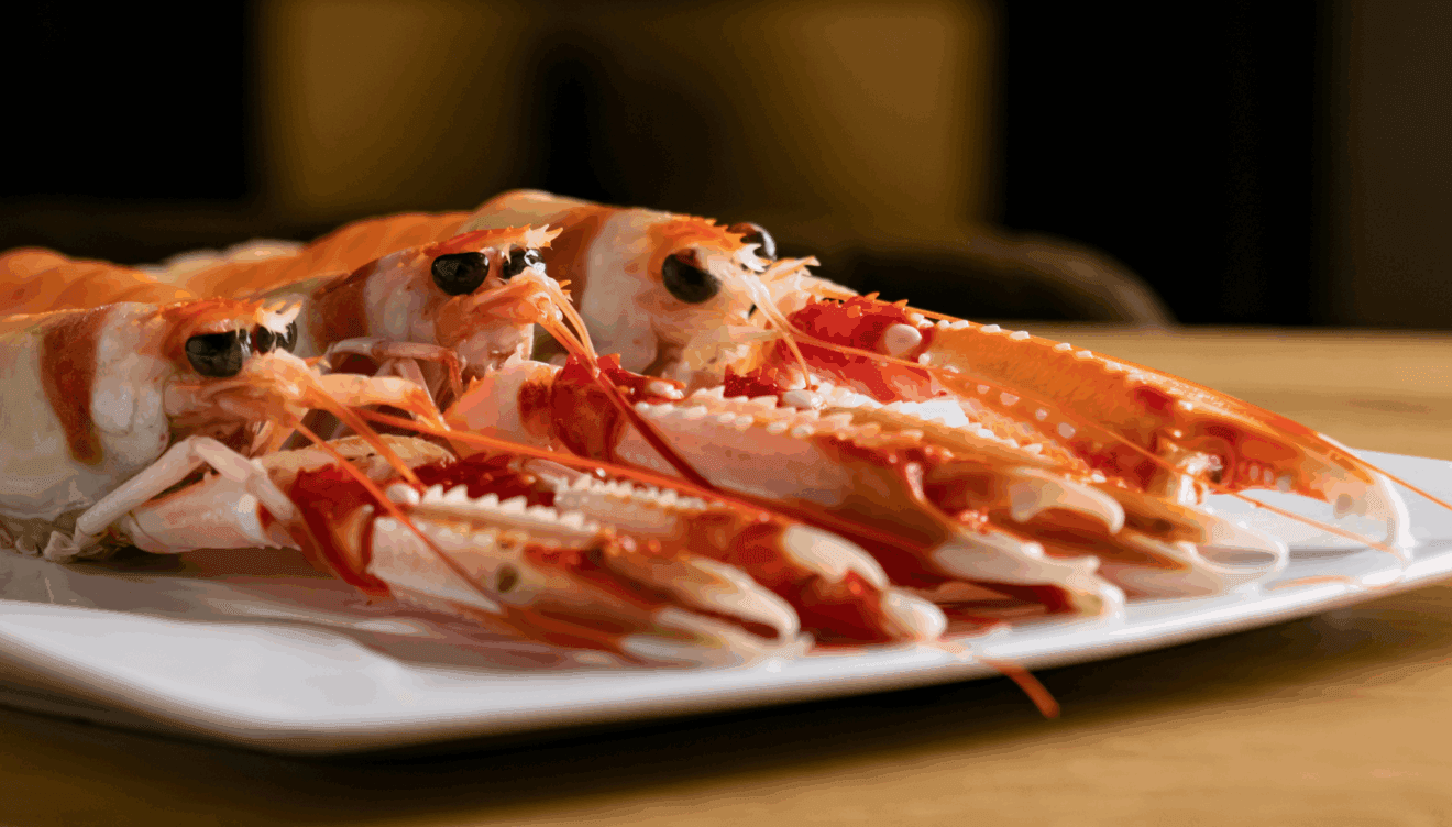 Marisco fresco en este restaurante