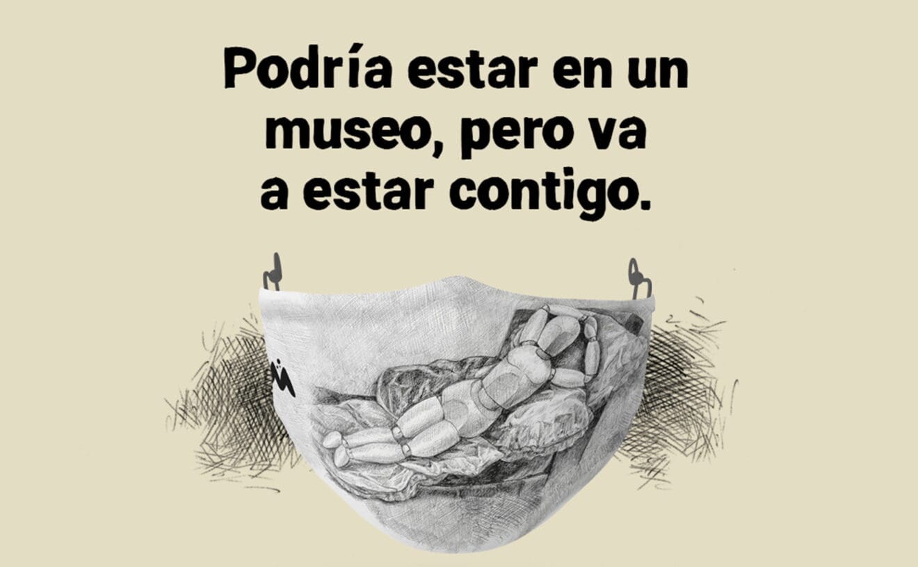Mascarilla diseñada por Toni Ortolà - Portal de la Marina