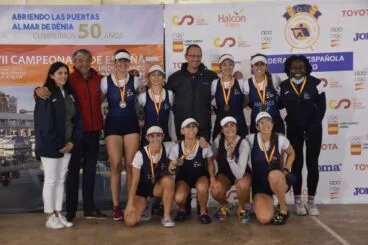 Podio del Campeonato de España de Remo