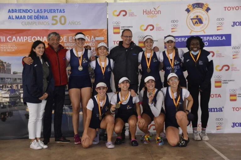 Podio del Campeonato de España de Remo