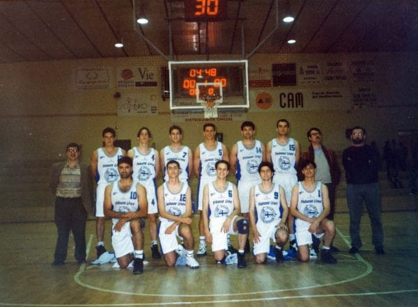 Imagen: Último equipo Senior Masculino Club Náutico Dénia de 2ª División Nacional temporada 1995:96