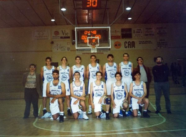Último equipo Senior Masculino Club Náutico Dénia de 2ª División Nacional temporada 1995:96