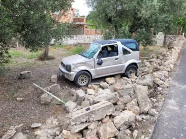 Vehículo siniestrado fuera de la calzada