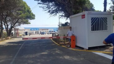 Barrera en el final de Les Rotes