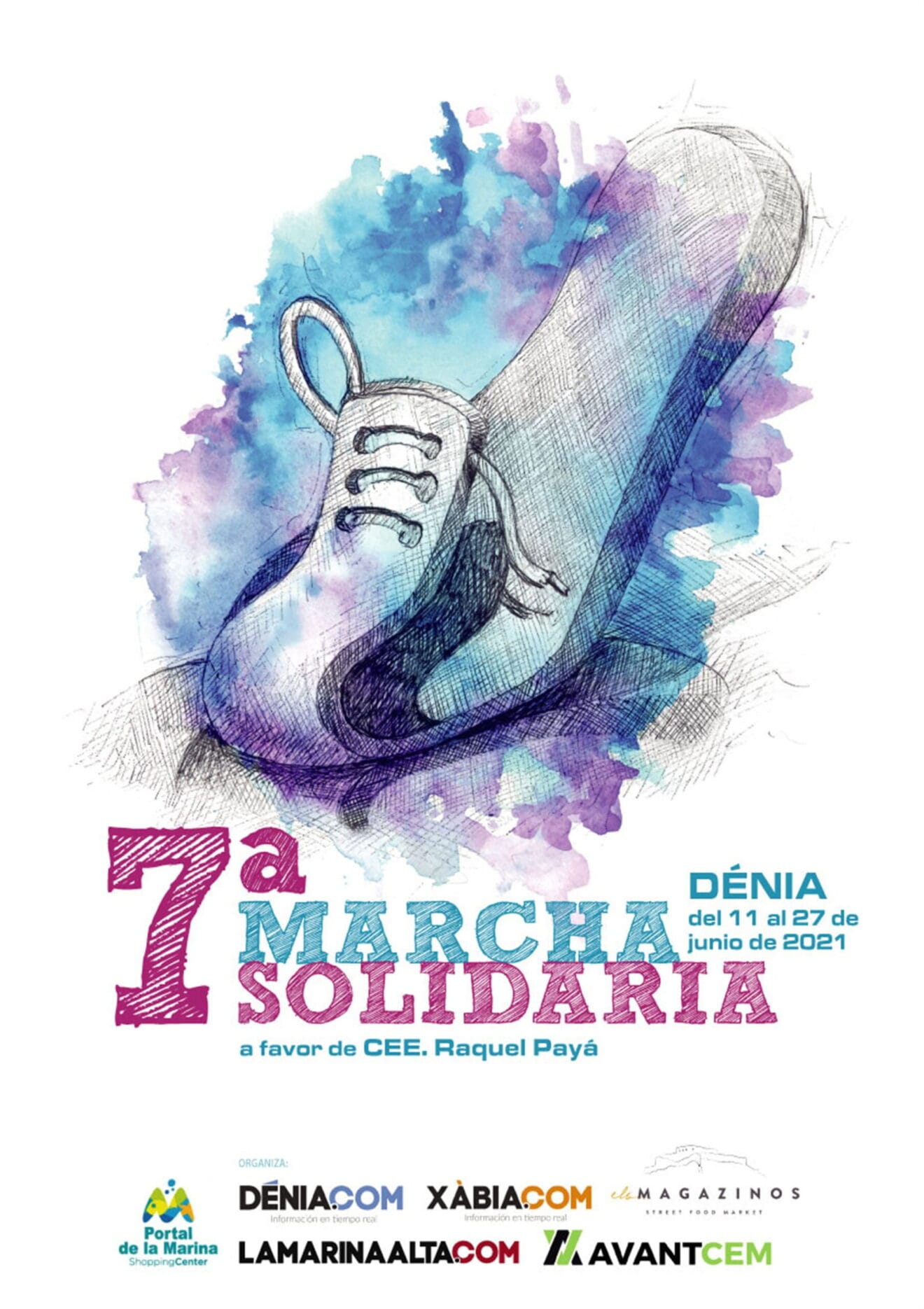 Cartel de la 7ª Marcha Solidaria a favor del Raquel Payá