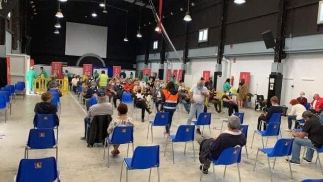 Imagen: Centro de vacunación masiva de Dénia