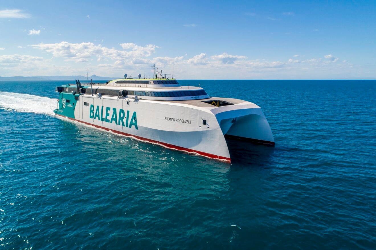 El aplaudido fast ferry Eleanor Roosevelt de Baleària