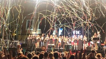 Escenario durante el Festival Intergeneracional de la Canción de 2019