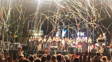 Escenario durante el Festival Intergeneracional de la Canción de 2019