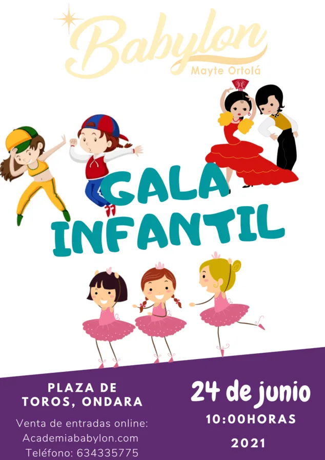 Llegan las galas de danza infantil, junior y sénior de Babylon Escuela de Danza 1 gala infantil