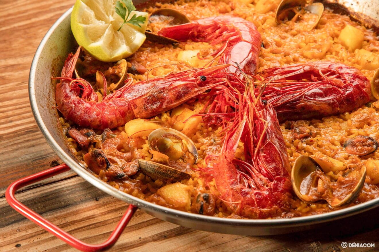 Paella de marisco en Dénia - Arrozes